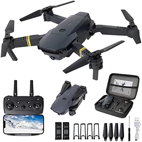 JEAOUSM E58 Drone with Camera for Adults/Kids Foldable RC Quadcopter Drone with 4K HD Camera, WiFi FPV Live Video, Altitude Hold, One Key Take Off/Landing, 3D Flip, APP Control, beginner