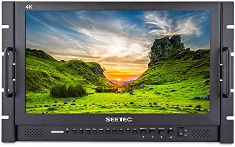 SEETEC P173-9HSD-RM 17.3" 7RU Rack Mount Broadcast LCD Director Monitor with 3G-SDI HDMI YPbPr Input and Output Full HD 1920×1080